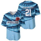 New South Wales Rugby Pacific Custom Baseball Jersey Pasifika Tapa Pattern