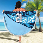 New South Wales Rugby Pacific Custom Beach Blanket Pasifika Tapa Pattern