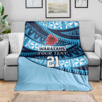 New South Wales Rugby Pacific Custom Blanket Pasifika Tapa Pattern