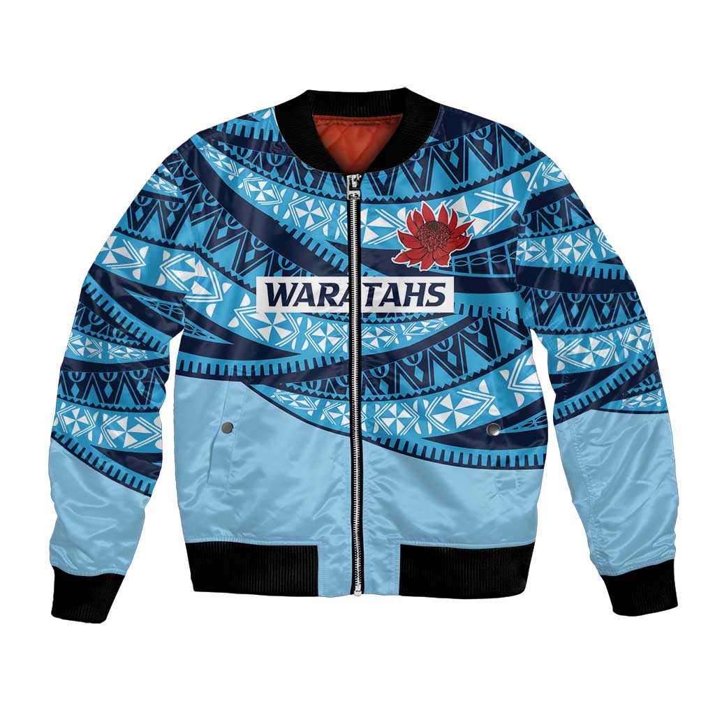 New South Wales Rugby Pacific Custom Bomber Jacket Pasifika Tapa Pattern