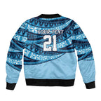 New South Wales Rugby Pacific Custom Bomber Jacket Pasifika Tapa Pattern
