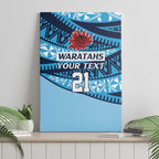 New South Wales Rugby Pacific Custom Canvas Wall Art Pasifika Tapa Pattern