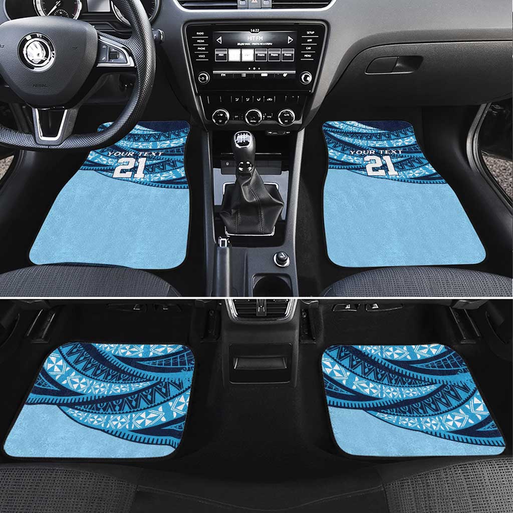 New South Wales Rugby Pacific Custom Car Mats Pasifika Tapa Pattern