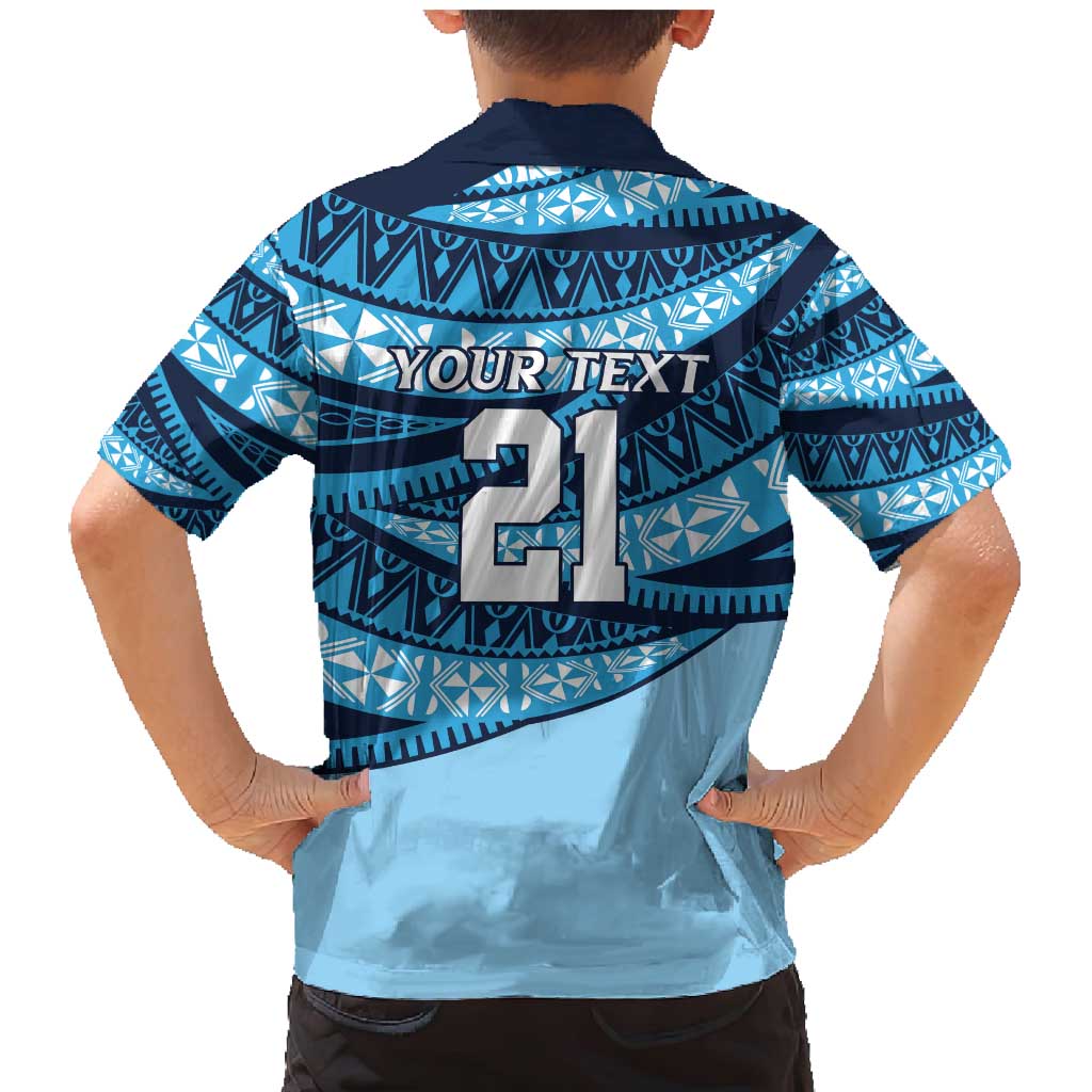 New South Wales Rugby Pacific Custom Family Matching Mermaid Dress and Hawaiian Shirt Pasifika Tapa Pattern