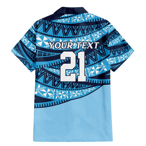 New South Wales Rugby Pacific Custom Family Matching Mermaid Dress and Hawaiian Shirt Pasifika Tapa Pattern