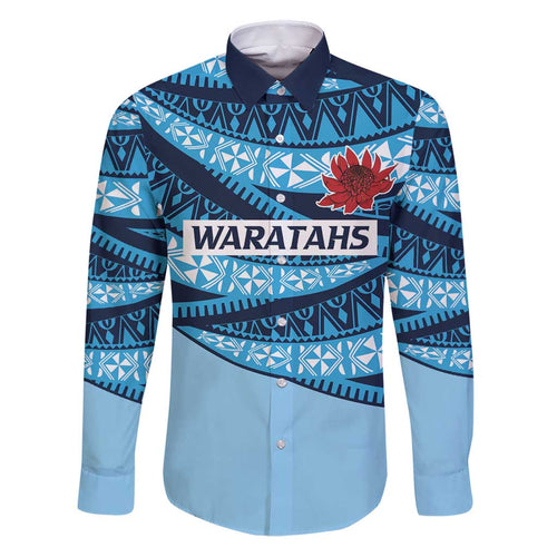 New South Wales Rugby Pacific Custom Family Matching Puletasi and Hawaiian Shirt Pasifika Tapa Pattern