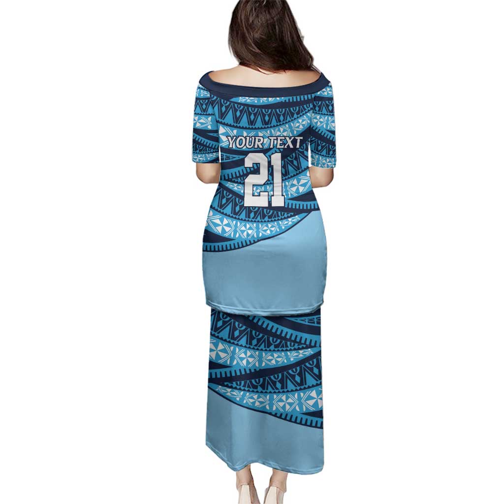 New South Wales Rugby Pacific Custom Family Matching Puletasi and Hawaiian Shirt Pasifika Tapa Pattern