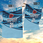 New South Wales Rugby Pacific Custom Garden Flag Pasifika Tapa Pattern