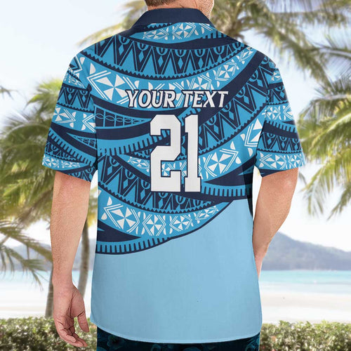 New South Wales Rugby Pacific Custom Hawaiian Shirt Pasifika Tapa Pattern