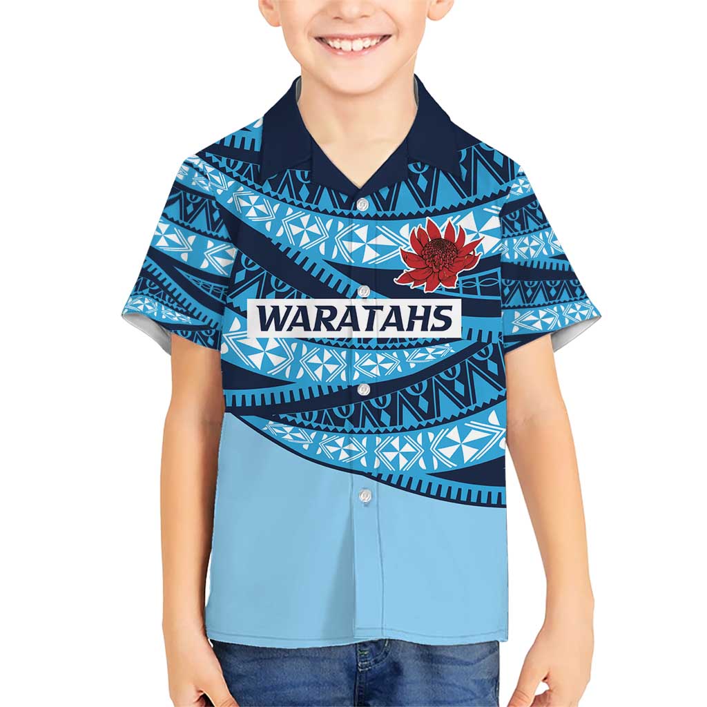 New South Wales Rugby Pacific Custom Hawaiian Shirt Pasifika Tapa Pattern