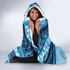 New South Wales Rugby Pacific Custom Hooded Blanket Pasifika Tapa Pattern