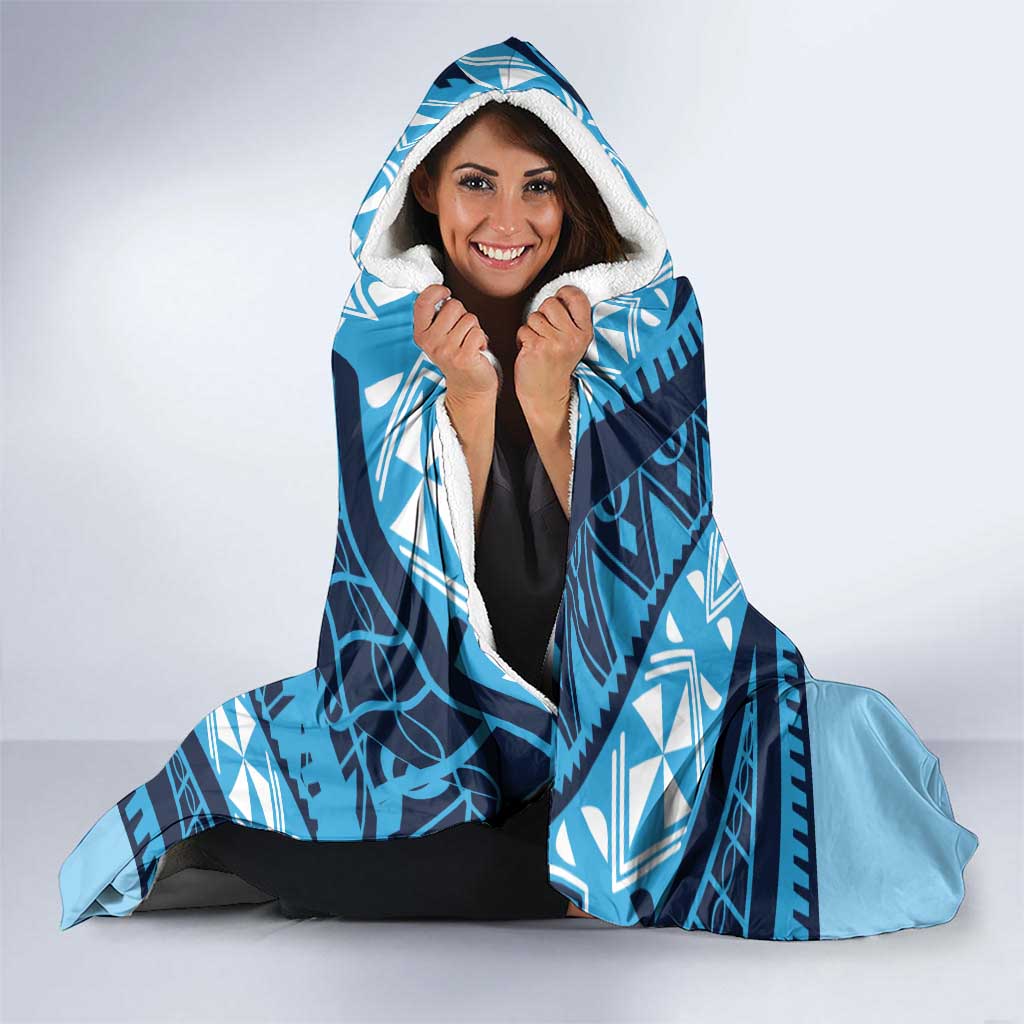 New South Wales Rugby Pacific Custom Hooded Blanket Pasifika Tapa Pattern