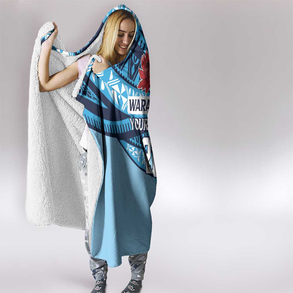 New South Wales Rugby Pacific Custom Hooded Blanket Pasifika Tapa Pattern