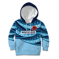 New South Wales Rugby Pacific Custom Kid Hoodie Pasifika Tapa Pattern