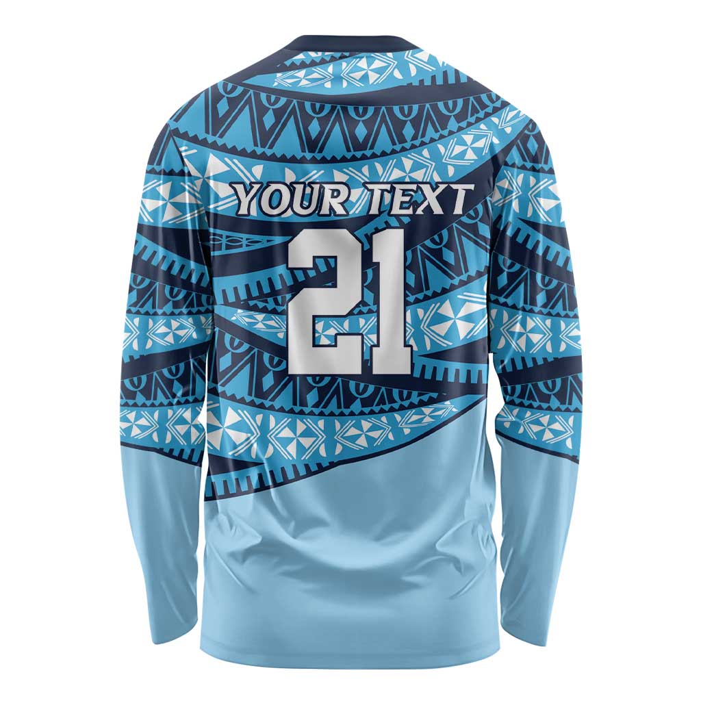 New South Wales Rugby Pacific Custom Long Sleeve Shirt Pasifika Tapa Pattern