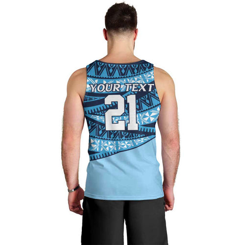 New South Wales Rugby Pacific Custom Men Tank Top Pasifika Tapa Pattern