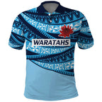 New South Wales Rugby Pacific Custom Polo Shirt Pasifika Tapa Pattern