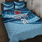 New South Wales Rugby Pacific Custom Quilt Bed Set Pasifika Tapa Pattern
