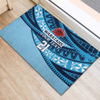 New South Wales Rugby Pacific Custom Rubber Doormat Pasifika Tapa Pattern