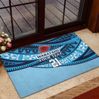 New South Wales Rugby Pacific Custom Rubber Doormat Pasifika Tapa Pattern