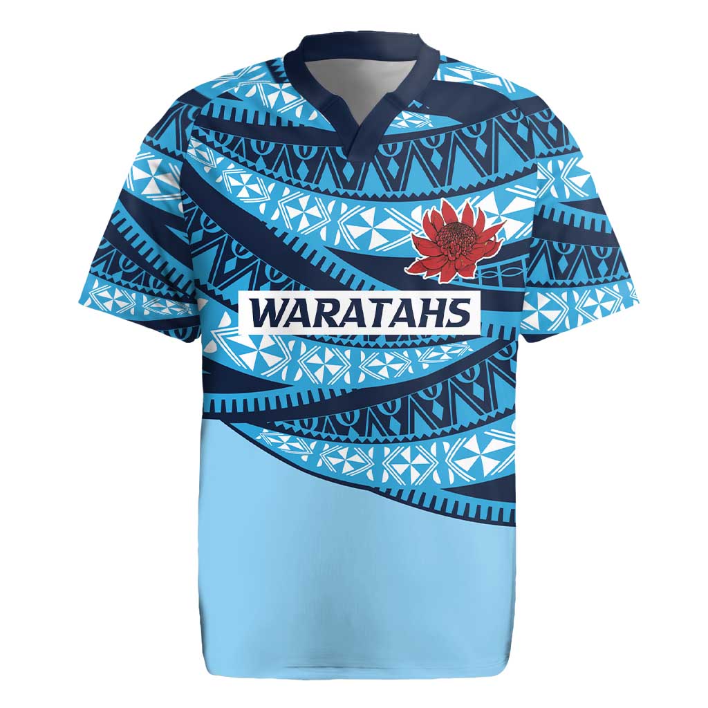 New South Wales Rugby Pacific Custom Rugby Jersey Pasifika Tapa Pattern