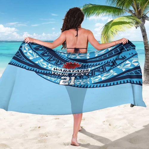 New South Wales Rugby Pacific Custom Sarong Pasifika Tapa Pattern