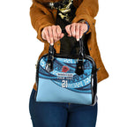 New South Wales Rugby Pacific Custom Shoulder Handbag Pasifika Tapa Pattern