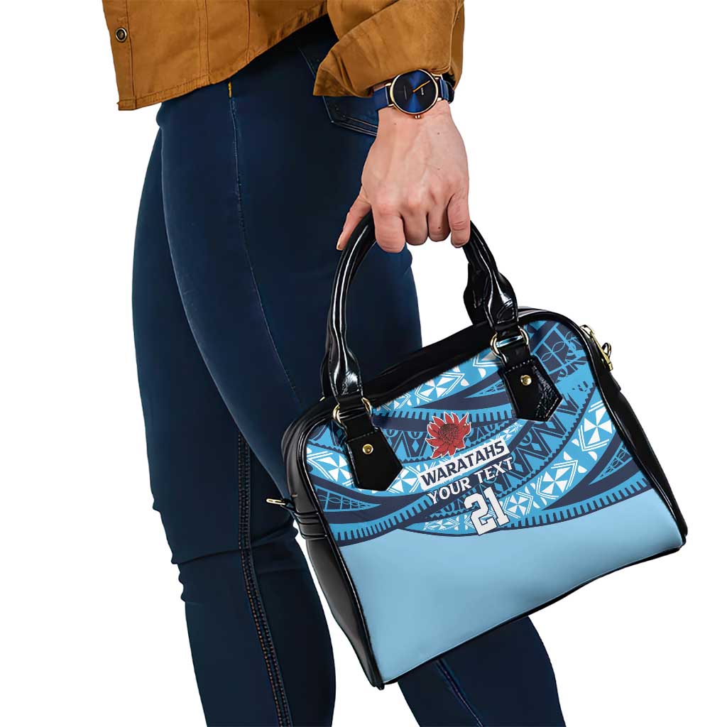 New South Wales Rugby Pacific Custom Shoulder Handbag Pasifika Tapa Pattern
