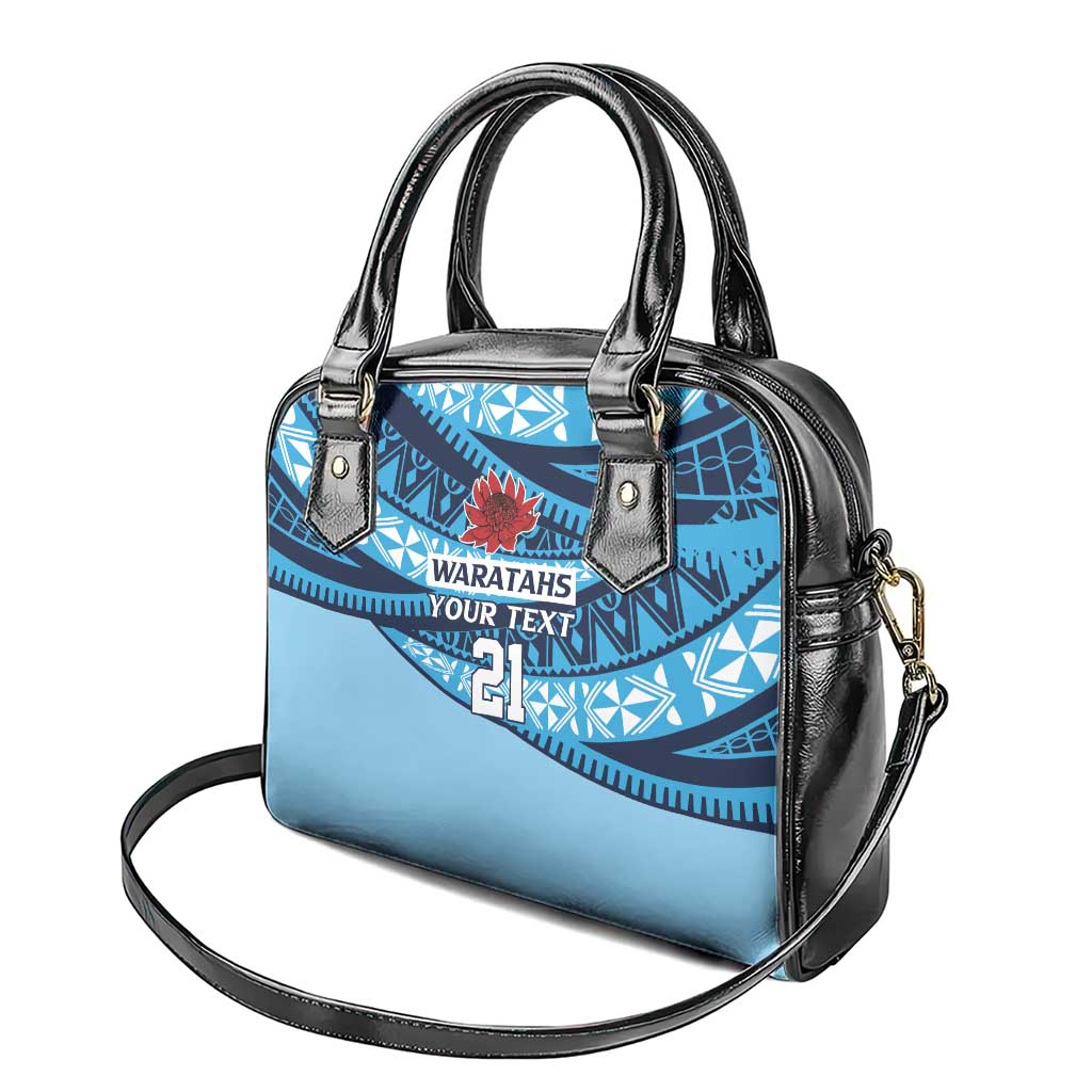 New South Wales Rugby Pacific Custom Shoulder Handbag Pasifika Tapa Pattern