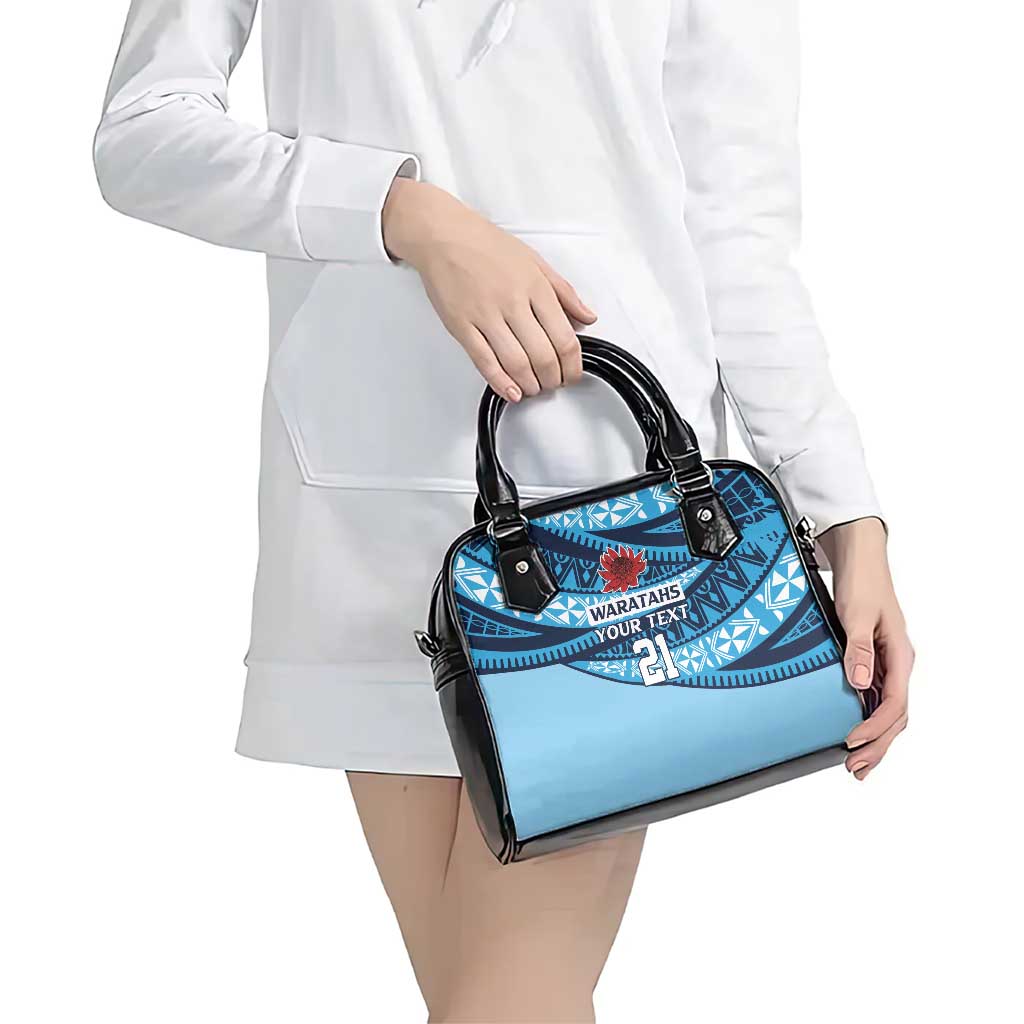 New South Wales Rugby Pacific Custom Shoulder Handbag Pasifika Tapa Pattern