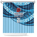 New South Wales Rugby Pacific Custom Shower Curtain Pasifika Tapa Pattern