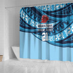 New South Wales Rugby Pacific Custom Shower Curtain Pasifika Tapa Pattern