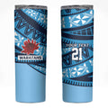 New South Wales Rugby Pacific Custom Skinny Tumbler Pasifika Tapa Pattern