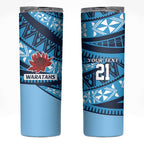 New South Wales Rugby Pacific Custom Skinny Tumbler Pasifika Tapa Pattern