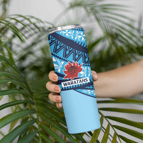 New South Wales Rugby Pacific Custom Skinny Tumbler Pasifika Tapa Pattern