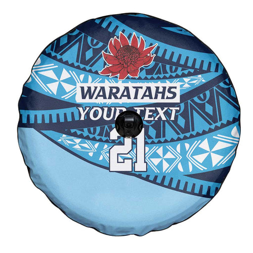 New South Wales Rugby Pacific Custom Spare Tire Cover Pasifika Tapa Pattern