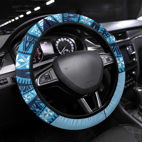 New South Wales Rugby Pacific Steering Wheel Cover Pasifika Tapa Pattern