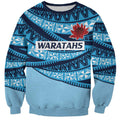 New South Wales Rugby Pacific Custom Sweatshirt Pasifika Tapa Pattern
