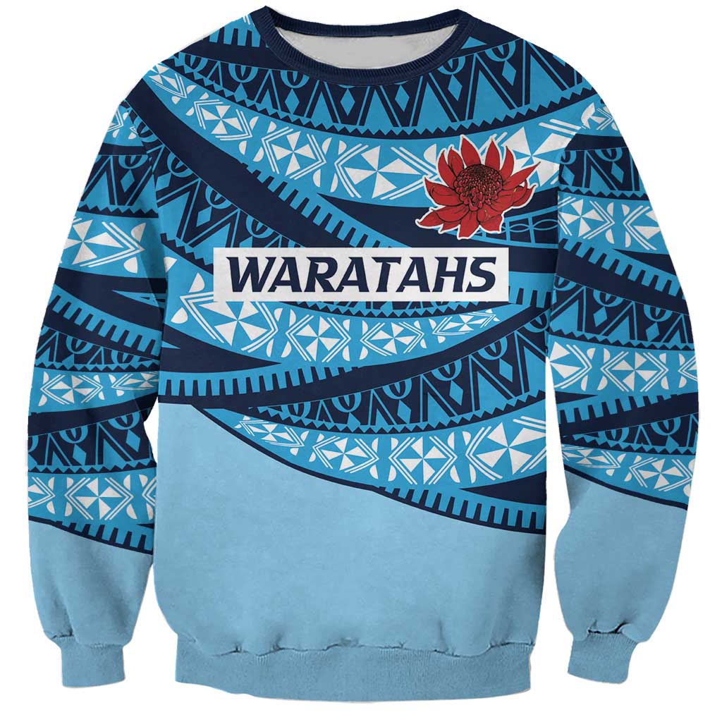 New South Wales Rugby Pacific Custom Sweatshirt Pasifika Tapa Pattern