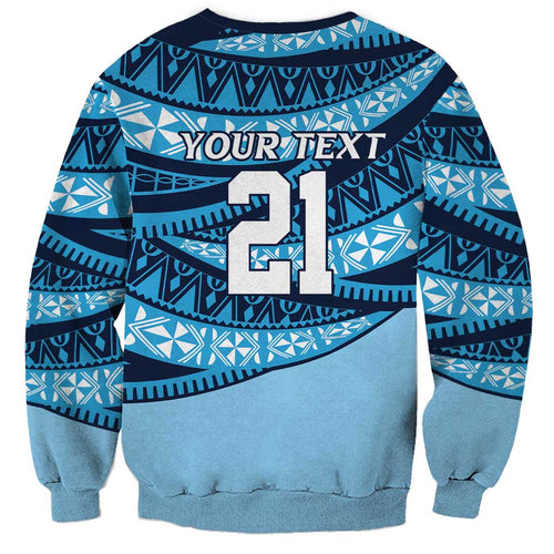 New South Wales Rugby Pacific Custom Sweatshirt Pasifika Tapa Pattern