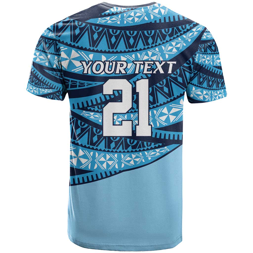New South Wales Rugby Pacific Custom T Shirt Pasifika Tapa Pattern