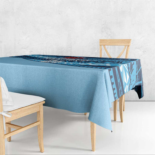 New South Wales Rugby Pacific Custom Tablecloth Pasifika Tapa Pattern