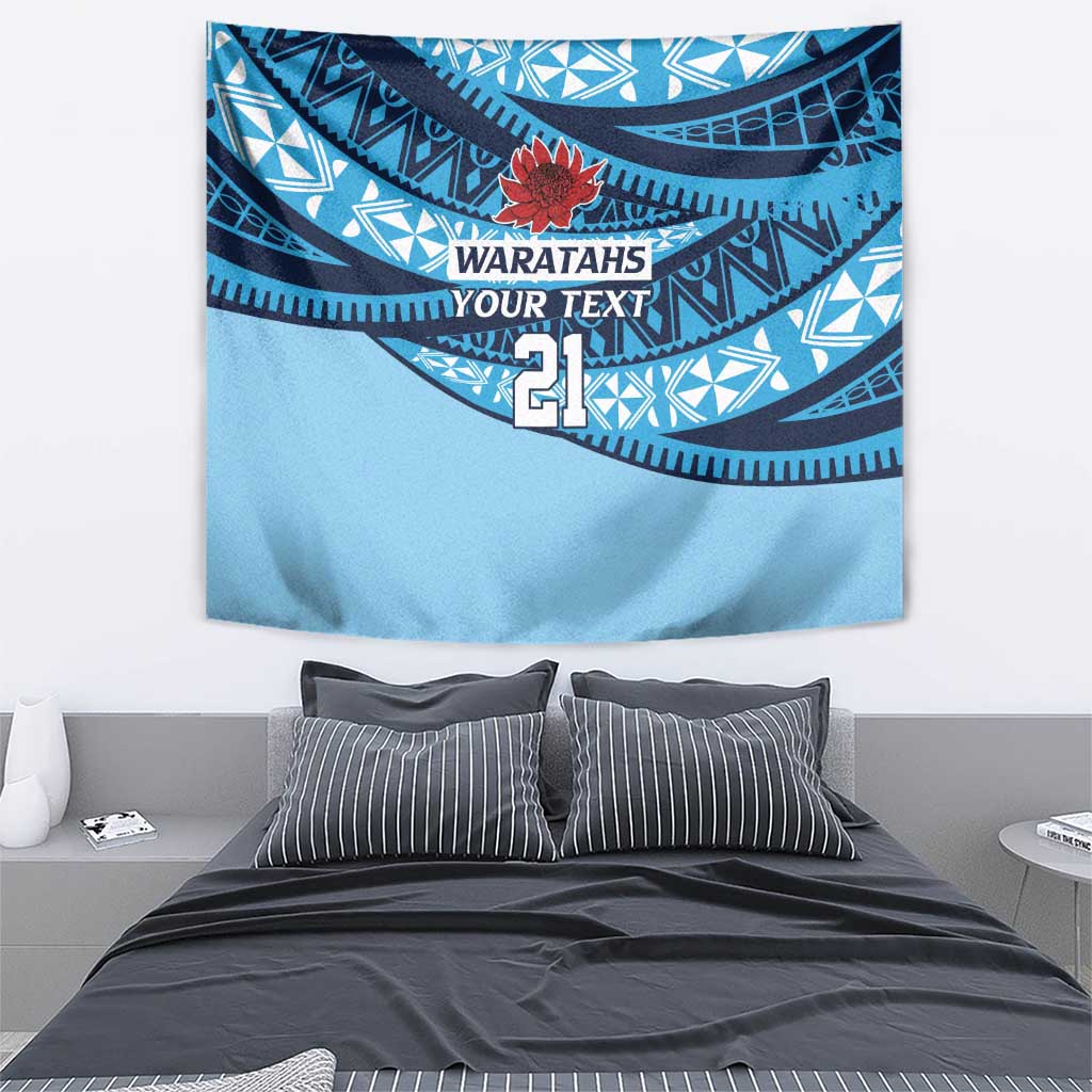 New South Wales Rugby Pacific Custom Tapestry Pasifika Tapa Pattern