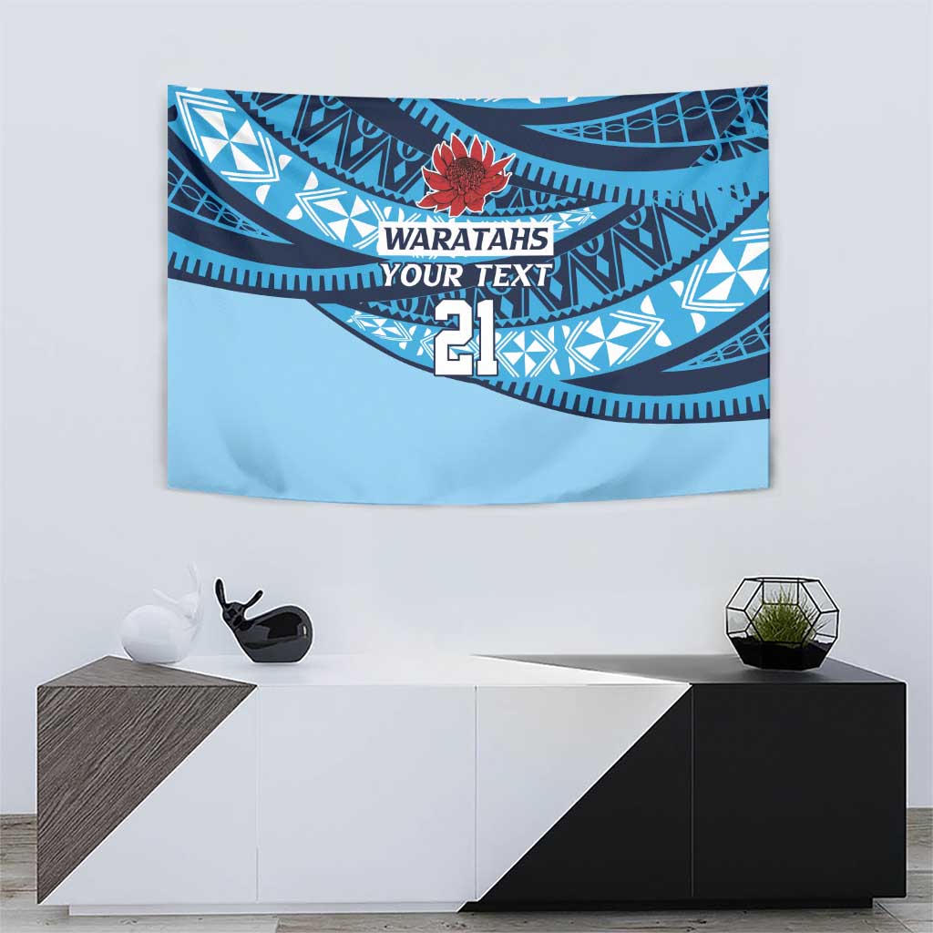 New South Wales Rugby Pacific Custom Tapestry Pasifika Tapa Pattern