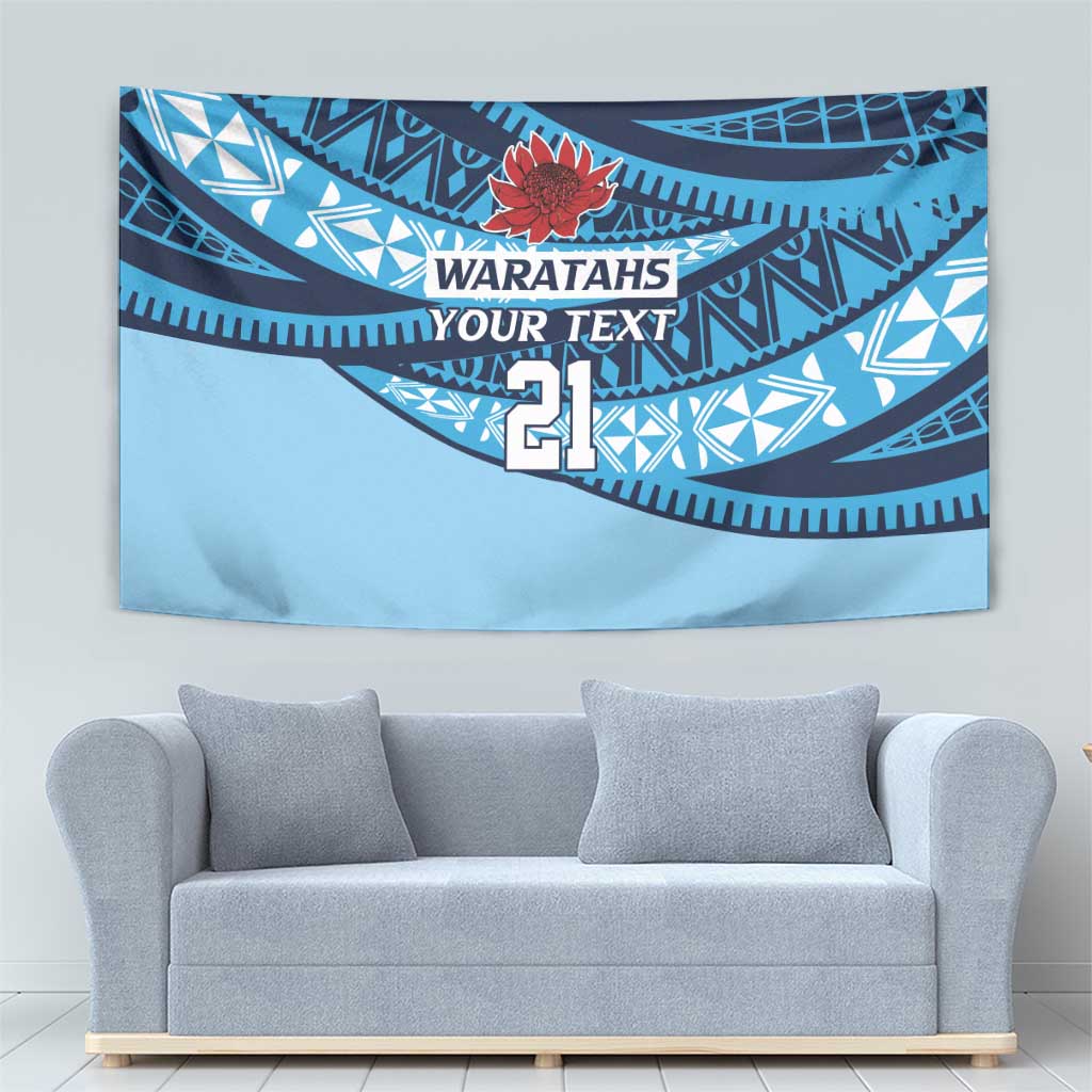 New South Wales Rugby Pacific Custom Tapestry Pasifika Tapa Pattern