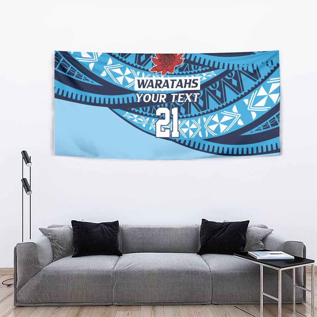 New South Wales Rugby Pacific Custom Tapestry Pasifika Tapa Pattern
