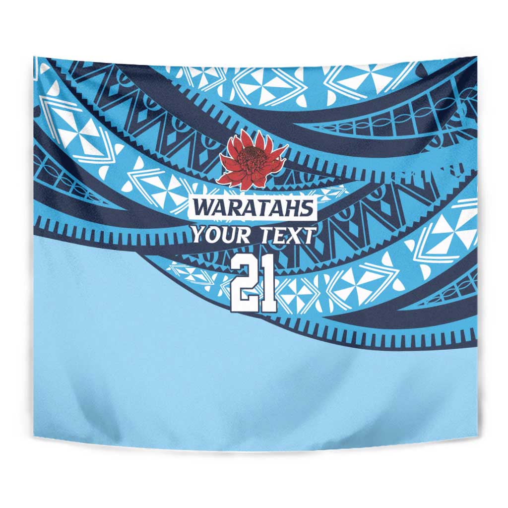 New South Wales Rugby Pacific Custom Tapestry Pasifika Tapa Pattern