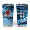 New South Wales Rugby Pacific Custom Tumbler Cup Pasifika Tapa Pattern