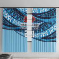 New South Wales Rugby Pacific Custom Window Curtain Pasifika Tapa Pattern