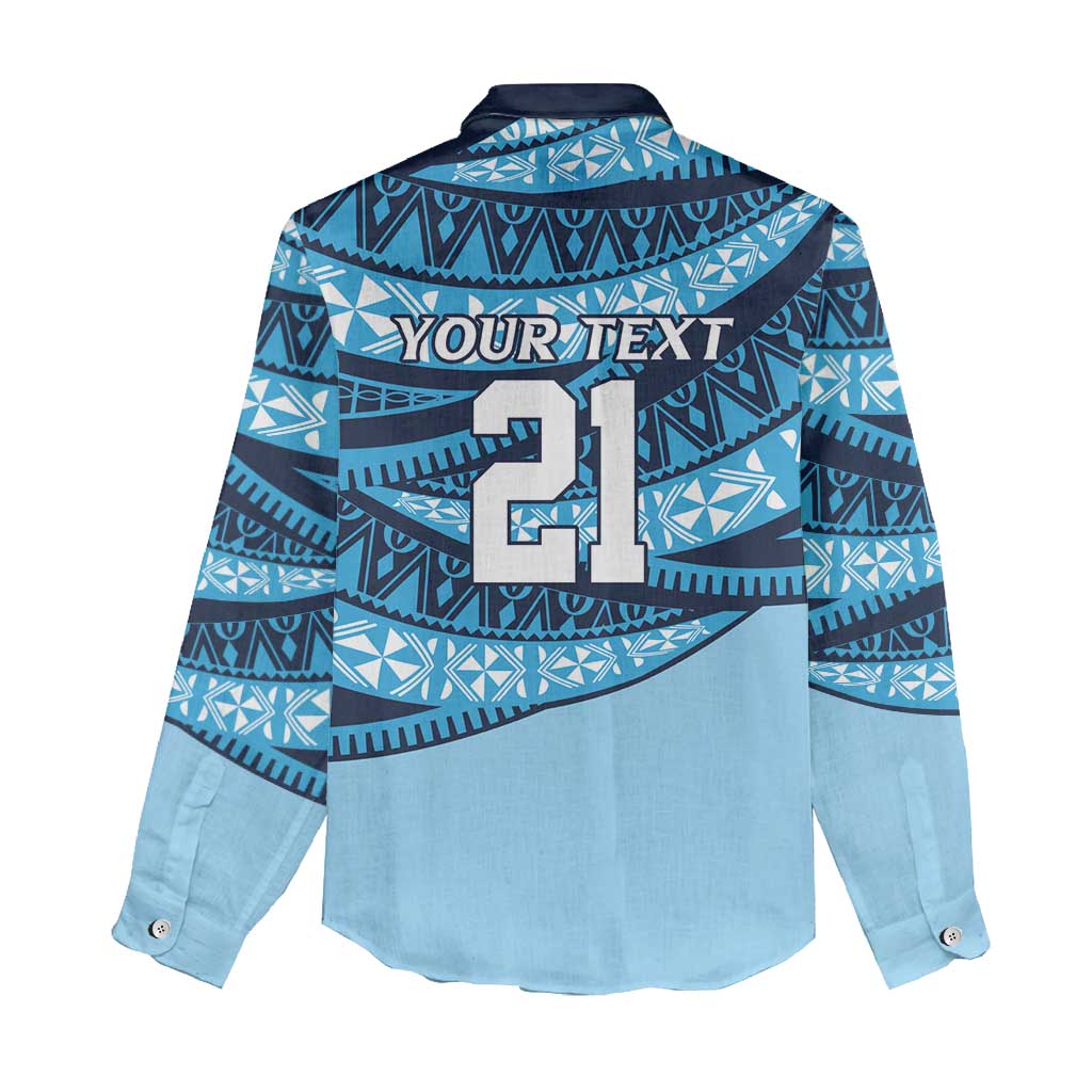 New South Wales Rugby Pacific Custom Women Casual Shirt Pasifika Tapa Pattern